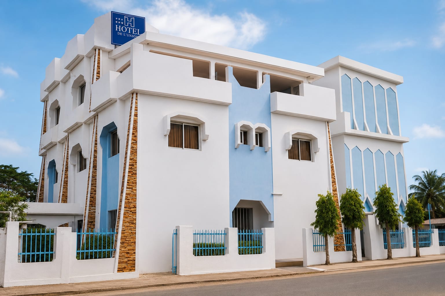 Façade of the Hôtel de l'Union Kara