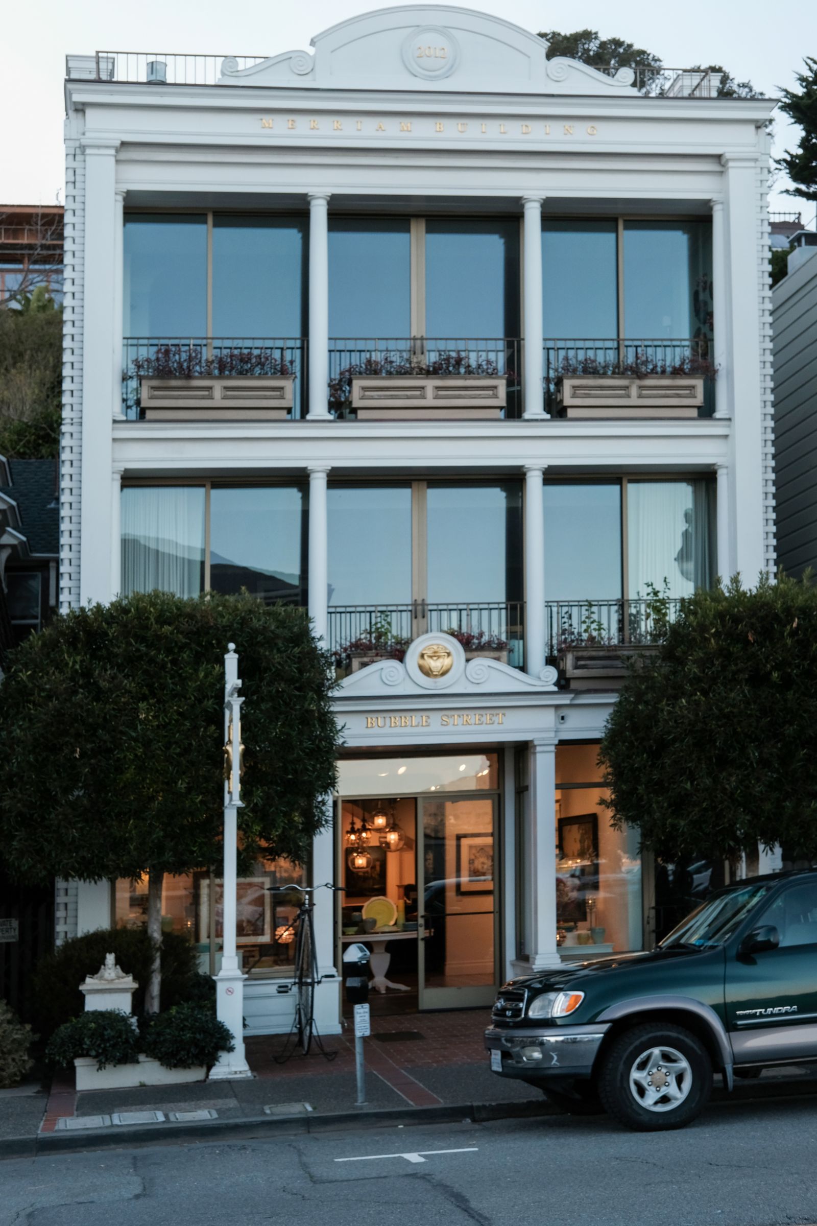 Luxury façade of the hotel