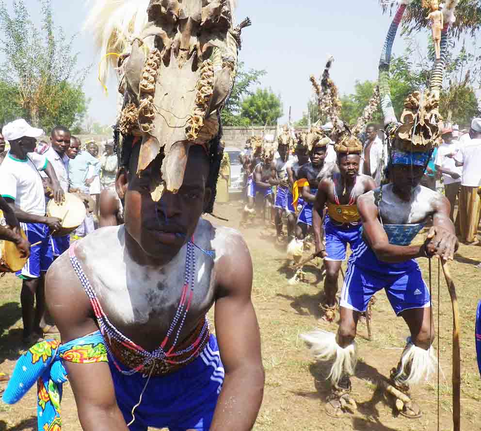 Danse initiatique Kabyè pendant l'Evala